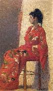 unknow artist Japanese woman painting